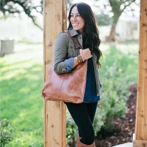 Joanna Gaines’ Favorite Leather Tote Bag - Genuine Leather Shoulder Bag